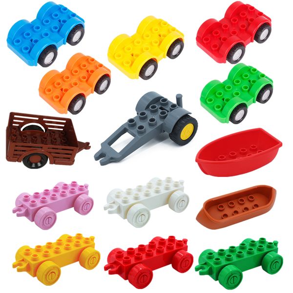 3pieces/lotdiy big size building blocks accessories trailer car boat vehicles bricks toys for children gifts
3pieces/lotdiy big size building blocks accessories trailer car boat vehicles bricks toys for children gifts
