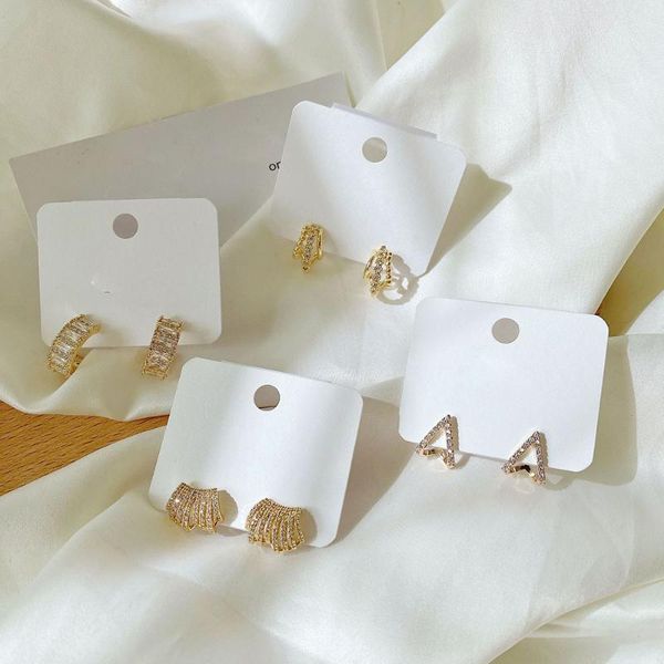 stud earrings for women korean fashion ear cuffs gold color tiny cute jewelry zircon gift friend wholesale kbe444, Golden;silver
stud earrings for women korean fashion ear cuffs gold color tiny cute jewelry zircon gift friend wholesale kbe444, Golden;silver