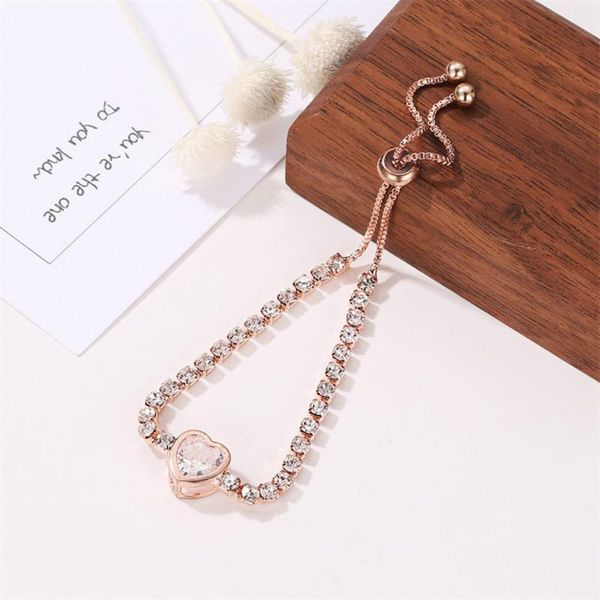 link, chain romantic bracelets heart shape crystal bracelet for women 2021 trend fashion chains wedding party jewelry accessories gift, Black
link, chain romantic bracelets heart shape crystal bracelet for women 2021 trend fashion chains wedding party jewelry accessories gift, Black