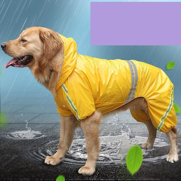 dog apparel pet raincoat golden retriever large reflective waterproof windproof clothes wholesale