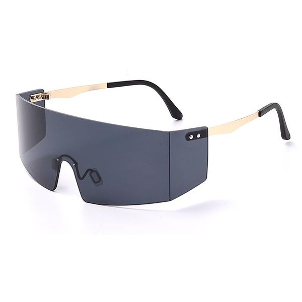 sunglasses oversized rimless women men vintage mirror steampunk one piece black pink clear lens eyewear uv400 gafas, White;black
sunglasses oversized rimless women men vintage mirror steampunk one piece black pink clear lens eyewear uv400 gafas, White;black