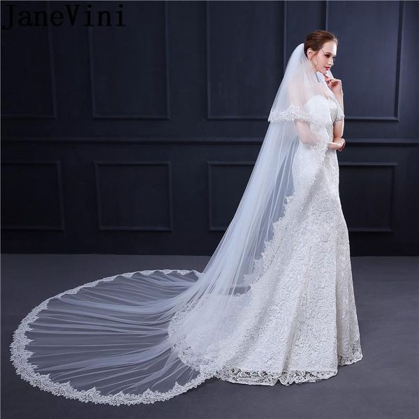 bridal veils janevini two layers veil long cathedrals ivory lace edge women wedding vail with comb lange sluier 3meter white, Black
bridal veils janevini two layers veil long cathedrals ivory lace edge women wedding vail with comb lange sluier 3meter white, Black