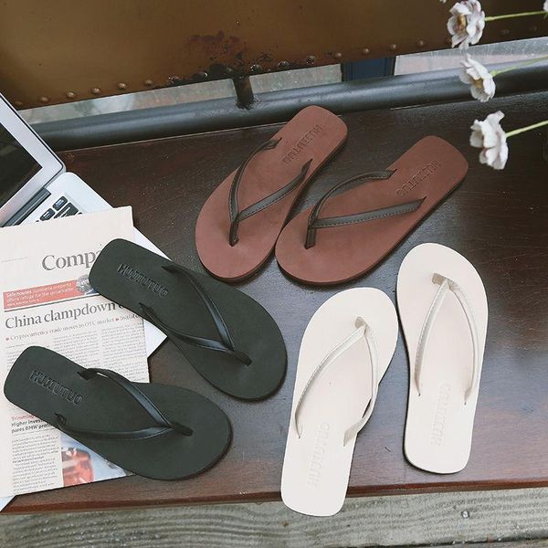 slippers flip-flops women's summer fashion flip flops men's non-slip couples flat sandals and outer wear beach shoes korean vers, Black
slippers flip-flops women's summer fashion flip flops men's non-slip couples flat sandals and outer wear beach shoes korean vers, Black