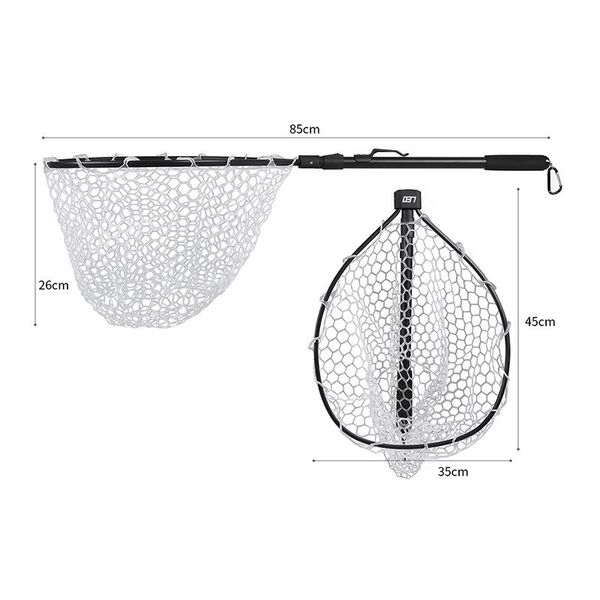 ly fishing net fish landing foldable collapsible pole handle durable rubber material mesh accessories
ly fishing net fish landing foldable collapsible pole handle durable rubber material mesh accessories