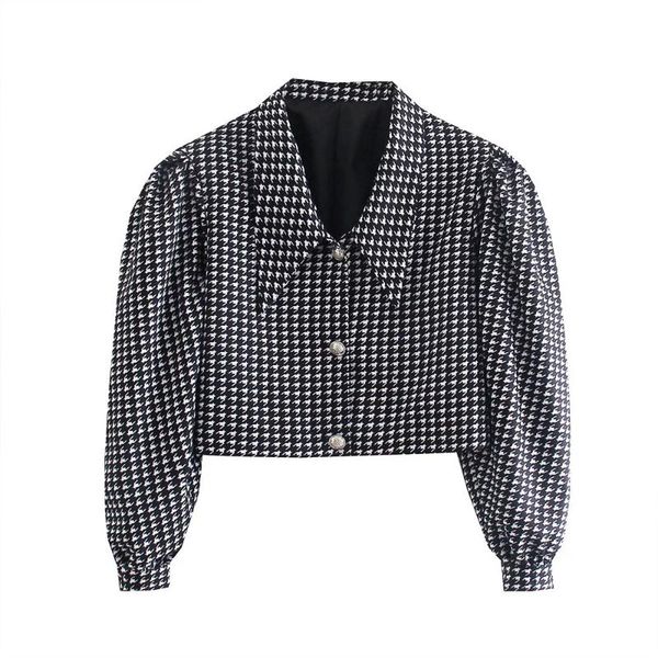 women's jackets 2021 women autumn fashion single breasted printing jacket coat vintage long sleeve female outerwear chic, Black;brown
women's jackets 2021 women autumn fashion single breasted printing jacket coat vintage long sleeve female outerwear chic, Black;brown
