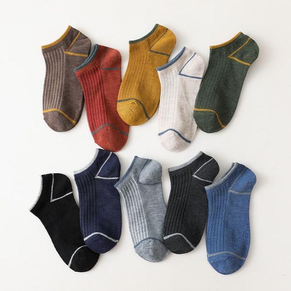 men's socks 5 pairs korean style short men spring summer soft pure cotton gift brand fashion anti-skidding chaussette, Black
men's socks 5 pairs korean style short men spring summer soft pure cotton gift brand fashion anti-skidding chaussette, Black