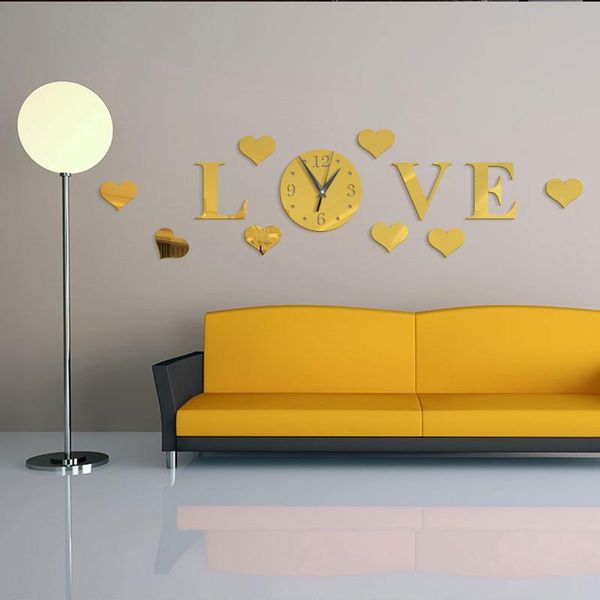 wall clocks diy creative personality love background mirror stickers clock sweep crystal
wall clocks diy creative personality love background mirror stickers clock sweep crystal