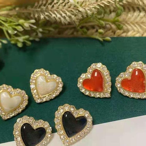 hoop & huggie wholesale love earring for women red stone luxury jewelry korean simple stainless steel hypoallergenic gift, Golden;silver
hoop & huggie wholesale love earring for women red stone luxury jewelry korean simple stainless steel hypoallergenic gift, Golden;silver