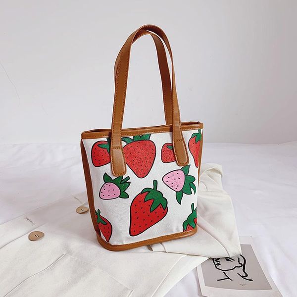 women bags cute handbag for girls fashion shoulder bag 2021 spring and summer strawberry canvas small female simple tote
women bags cute handbag for girls fashion shoulder bag 2021 spring and summer strawberry canvas small female simple tote