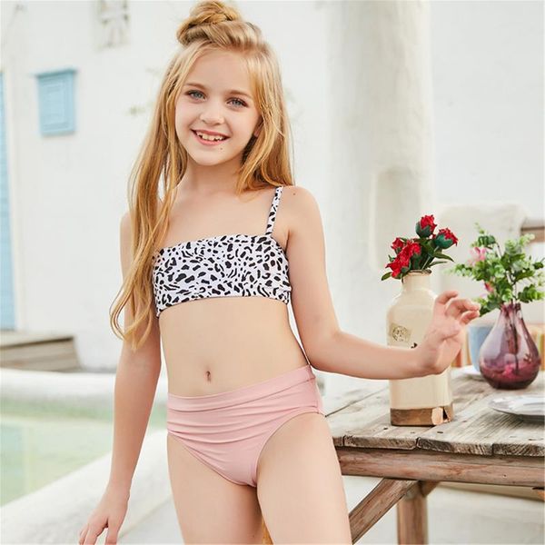 8-14y girls swimsuit cute pure color leopard print two piece children swimwear sleeveless bikini set bathing suit one-pieces, Black
8-14y girls swimsuit cute pure color leopard print two piece children swimwear sleeveless bikini set bathing suit one-pieces, Black