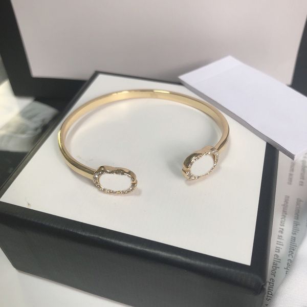 designer bracelet retro bangle fashion product woman letter diamond bracelets gold plated brass charm jewelry supply, Black
designer bracelet retro bangle fashion product woman letter diamond bracelets gold plated brass charm jewelry supply, Black