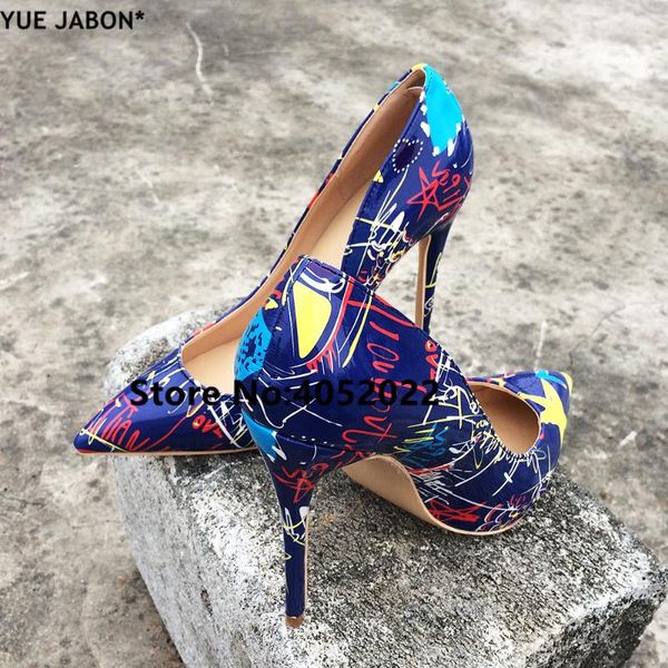 dress shoes yue jabon 12cm spring printed flowers graffiti women high heel wedding pointed toe customized party wholesale, Black
dress shoes yue jabon 12cm spring printed flowers graffiti women high heel wedding pointed toe customized party wholesale, Black