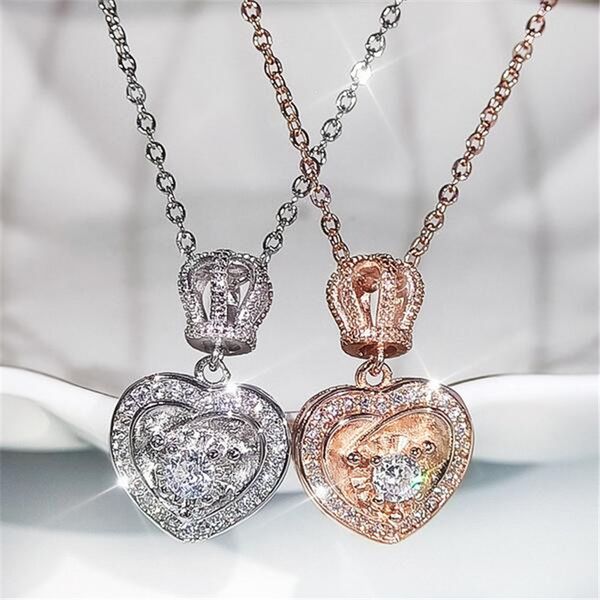 choucong unique classical jewelry crown pendant 925 sterling silver&rose gold fill round cut white z cz diamond gemstones women wedding clav
choucong unique classical jewelry crown pendant 925 sterling silver&rose gold fill round cut white z cz diamond gemstones women wedding clav