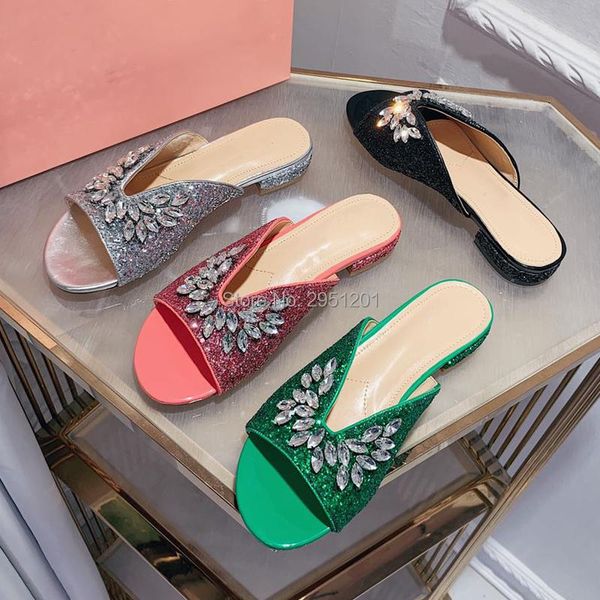 slippers crystal rhinestone flat women glitter deep v diamond runway slides elegant square toe summer beach sandal, Black
slippers crystal rhinestone flat women glitter deep v diamond runway slides elegant square toe summer beach sandal, Black