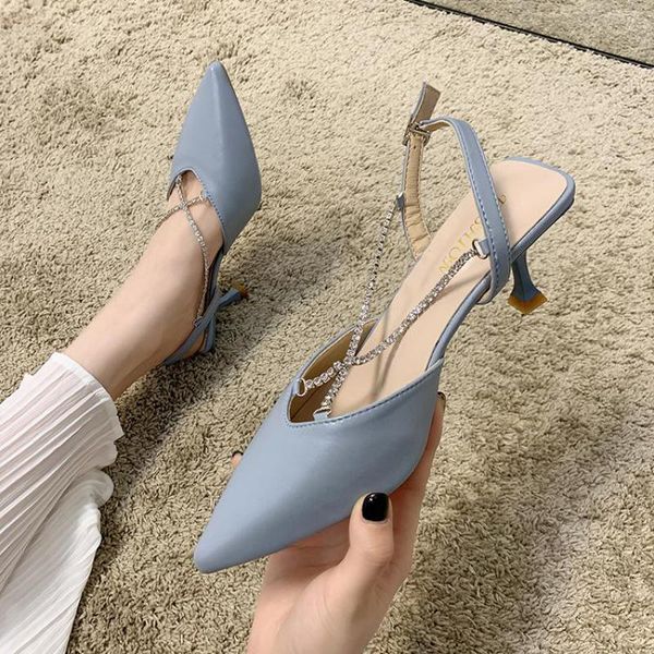 sandals sandal for women summer crystal ladies pointed toe shallow leather thin heeled women's shoes sandalias mujer 1r79, Black
sandals sandal for women summer crystal ladies pointed toe shallow leather thin heeled women's shoes sandalias mujer 1r79, Black