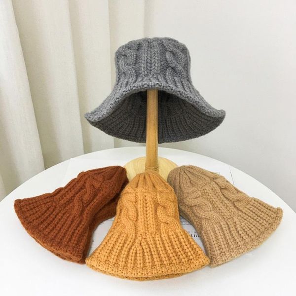 wide brim hats autumn winter warm knitted fisherman bucket for women twisted knit basin hat female fashion solid color woolen cap beanies, Blue;gray
wide brim hats autumn winter warm knitted fisherman bucket for women twisted knit basin hat female fashion solid color woolen cap beanies, Blue;gray