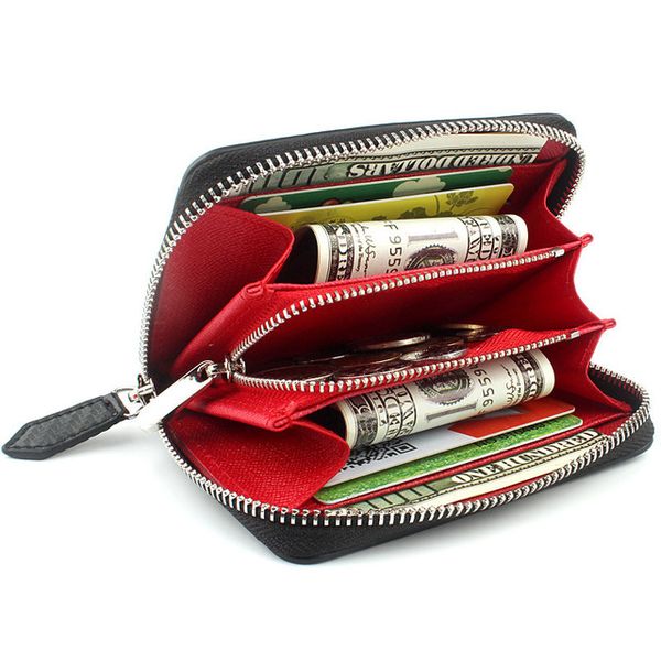women short organizer wallet solid color hasp mini wallets womens bags wholesale credit card genuine leather black/red/grey q64x40, Red;black
women short organizer wallet solid color hasp mini wallets womens bags wholesale credit card genuine leather black/red/grey q64x40, Red;black
