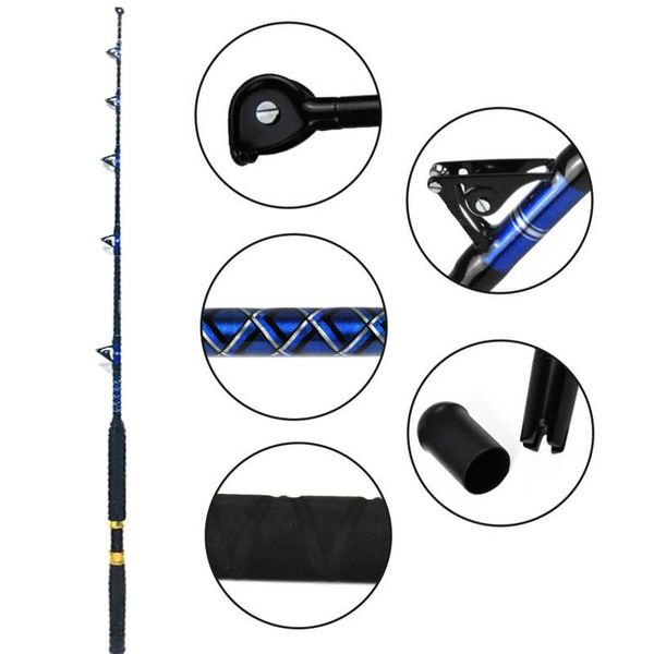 high quanlity trolling rods frp big game rod jigging hr guide eva non-slip comfortable nylon straight handle boat fishing
high quanlity trolling rods frp big game rod jigging hr guide eva non-slip comfortable nylon straight handle boat fishing