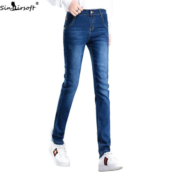 women's jeans 2021 autumn korean cotton stretch thin straight high waist woman fashion trend casual wild soft denim pants women, Blue
women's jeans 2021 autumn korean cotton stretch thin straight high waist woman fashion trend casual wild soft denim pants women, Blue