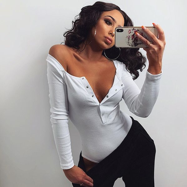 cnyishe ribbed knitted buttons bodysuits women jumpsuits long sleeve bodycon streetwear 2021 autumn clothes solid rompers, Black;white
cnyishe ribbed knitted buttons bodysuits women jumpsuits long sleeve bodycon streetwear 2021 autumn clothes solid rompers, Black;white
