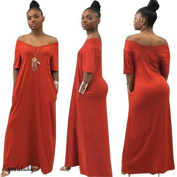casual dresses womens off shoulder v neck long maxi pocket oversize es women summer party plus size oli1, Black;gray
casual dresses womens off shoulder v neck long maxi pocket oversize es women summer party plus size oli1, Black;gray