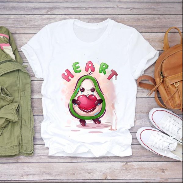 cartoon avocad love summer fall womens t shirts short sleeve print graphic tee, White
cartoon avocad love summer fall womens t shirts short sleeve print graphic tee, White