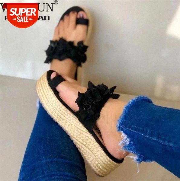 2020 woman sandals platform flower slippers casual beach flip flops women summer high heel sandal ladies #lj2s, Black
2020 woman sandals platform flower slippers casual beach flip flops women summer high heel sandal ladies #lj2s, Black