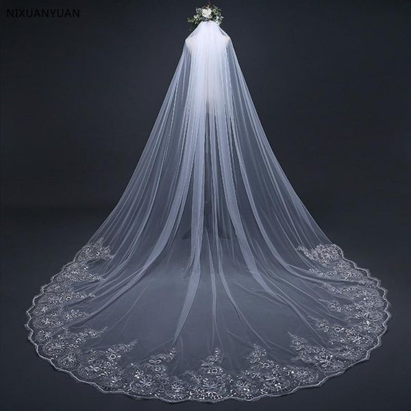 bridal veils 3 meter long white ivory cathedral wedding lace edge veil with comb accessories bride, Black
bridal veils 3 meter long white ivory cathedral wedding lace edge veil with comb accessories bride, Black