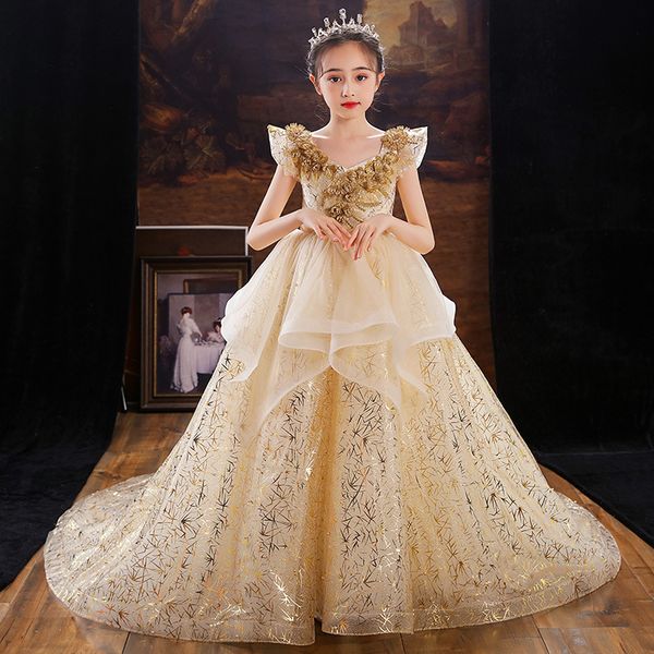 ball gown toddler girls pageant dresses lace appliqued long tail flower girl dress crystals tulle first holy communion gowns 2021, White;blue
ball gown toddler girls pageant dresses lace appliqued long tail flower girl dress crystals tulle first holy communion gowns 2021, White;blue