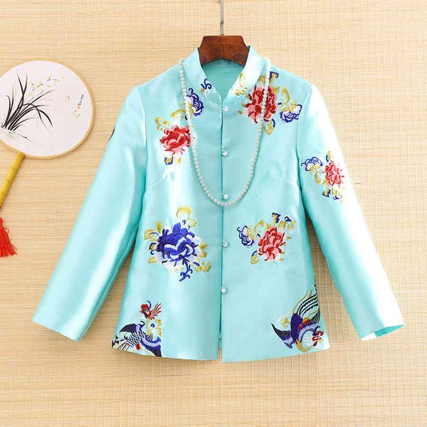 dress high-end autumn women jacket chinese style retro embroidery floral elegant loose lady coat female s-2xl, Black;gray
dress high-end autumn women jacket chinese style retro embroidery floral elegant loose lady coat female s-2xl, Black;gray