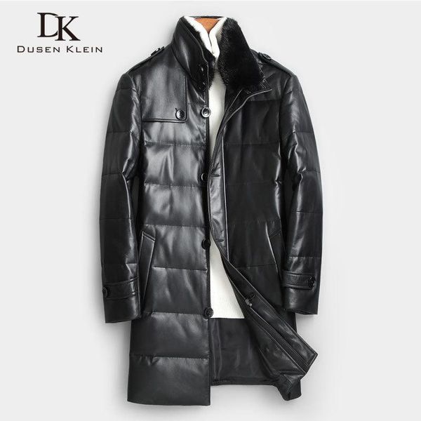 men's leather & faux genuine down jacket winter warm long coat collar outerwear sheepskin designer x8702, Black
men's leather & faux genuine down jacket winter warm long coat collar outerwear sheepskin designer x8702, Black