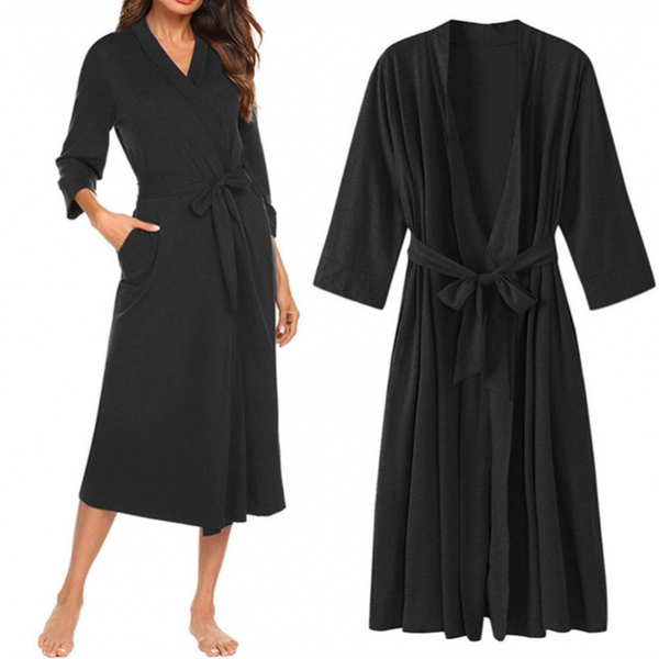 women's sleepwear women's nightdress v neck long sleeve kimono robe comfortable casual soft female wedding robes loose nightgown, Black;red
women's sleepwear women's nightdress v neck long sleeve kimono robe comfortable casual soft female wedding robes loose nightgown, Black;red