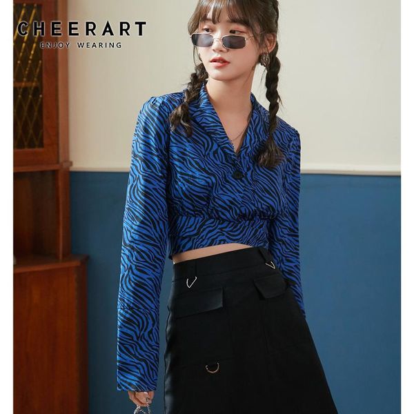 zebra print blue crop long sleeve women blouse v neck button up fashion 2021 and bloues clothes women's blouses & shirts, White
zebra print blue crop long sleeve women blouse v neck button up fashion 2021 and bloues clothes women's blouses & shirts, White