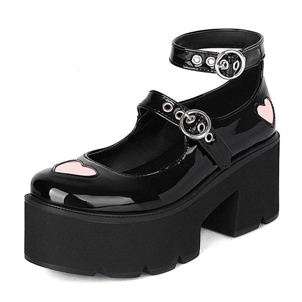 dress shoes 2021 belt buckle heart gothic lolita for women patent leather black platform chunky heel pumps japanese harajuku1
dress shoes 2021 belt buckle heart gothic lolita for women patent leather black platform chunky heel pumps japanese harajuku1