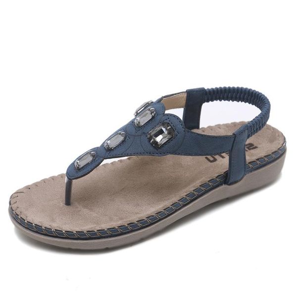light soft comfortable summer women's sandals rhinestone large size leisure flat women shoes fashion, Black
light soft comfortable summer women's sandals rhinestone large size leisure flat women shoes fashion, Black