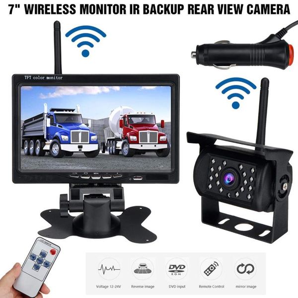 car video 7 inch wireless ir backup rear view camera tft lcd hd monitor kit night vision for rv van truck bus reverse
car video 7 inch wireless ir backup rear view camera tft lcd hd monitor kit night vision for rv van truck bus reverse
