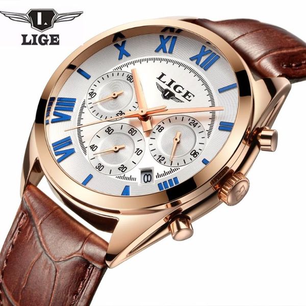 wristwatches 2021 lige fashion sport mens watches waterproof quartz clock leathe rleisure men wrist watch relogio masculino, Slivery;brown
wristwatches 2021 lige fashion sport mens watches waterproof quartz clock leathe rleisure men wrist watch relogio masculino, Slivery;brown