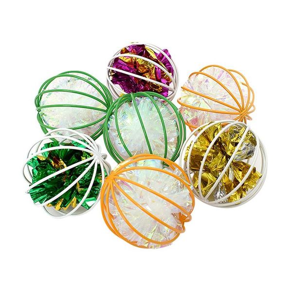 cat toys hollow ball colorful squeaky paper affordable for cats kitten playing funny interactive rolling toy
cat toys hollow ball colorful squeaky paper affordable for cats kitten playing funny interactive rolling toy