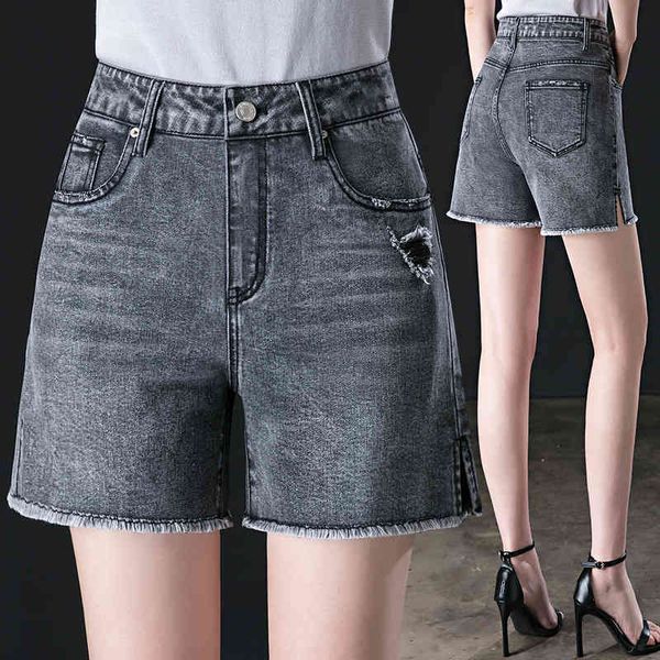 women's jeans casual mode denim shorts ladies will see thin section 2021 gray smoky high waist torn ee raw quality, Blue
women's jeans casual mode denim shorts ladies will see thin section 2021 gray smoky high waist torn ee raw quality, Blue