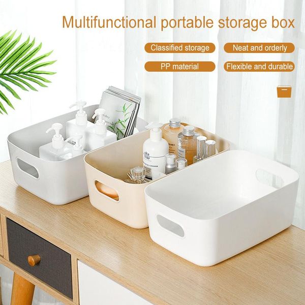 storage baskets basket with handle cosmetic box desksundries plastic organizer household makeup kitchen container
storage baskets basket with handle cosmetic box desksundries plastic organizer household makeup kitchen container