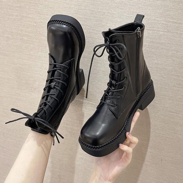 boots woman black beige pu leather shoe botas autumn square heels ankle for women toe motorcycle
boots woman black beige pu leather shoe botas autumn square heels ankle for women toe motorcycle