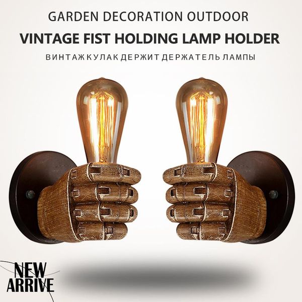 outdoor wall lamps holding light bulb in hand lamp holder vintage fist held rack loft retro living room bedroom garden decoration
outdoor wall lamps holding light bulb in hand lamp holder vintage fist held rack loft retro living room bedroom garden decoration