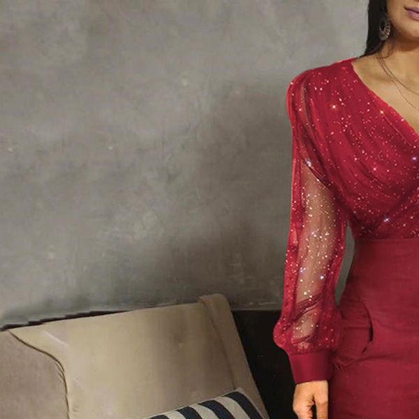 vrouwen fashion v hals womens jumpsuits lovertjes mesh glitter party rompertjes elegante lange mouwen lace up pocket broek een stuk, Black;white
vrouwen fashion v hals womens jumpsuits lovertjes mesh glitter party rompertjes elegante lange mouwen lace up pocket broek een stuk, Black;white