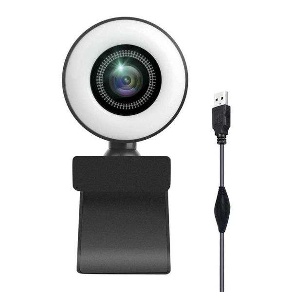 webcams mini webcam 1080p fhd 30fps autofocus network web cam led light camera built-in microphone with ring for pc live streaming
webcams mini webcam 1080p fhd 30fps autofocus network web cam led light camera built-in microphone with ring for pc live streaming