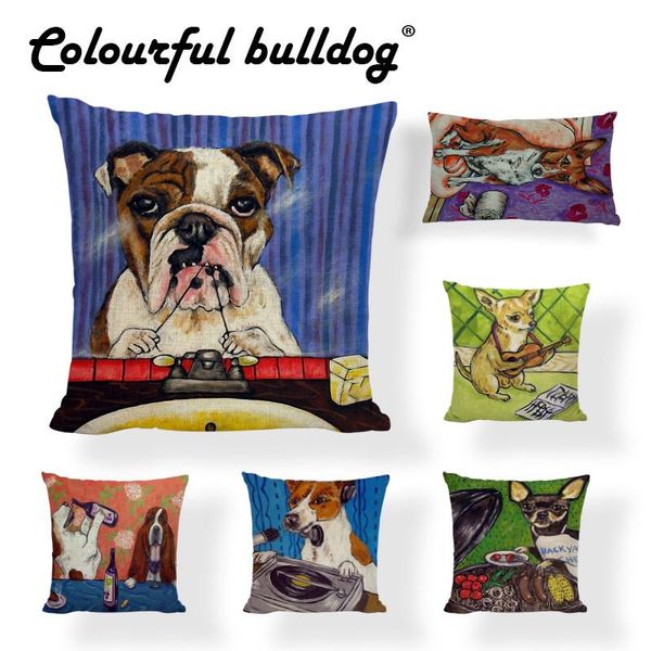 cushion/decorative pillow modern oil painting dogs cushion covers basset hound golden retriever print home decor living room gifts life thro
cushion/decorative pillow modern oil painting dogs cushion covers basset hound golden retriever print home decor living room gifts life thro