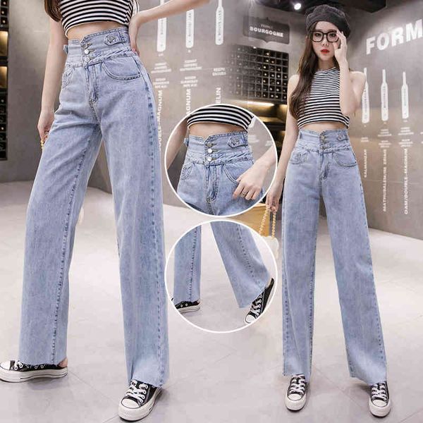 women's jeans ichoix female drape brim pants with high waist and high-waisted z63n, Blue
women's jeans ichoix female drape brim pants with high waist and high-waisted z63n, Blue
