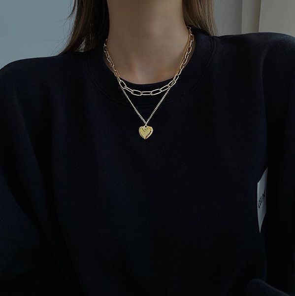 chains hip hop double chain necklace ins cold atmosphere quality fashion sweater love collarbone, Silver
chains hip hop double chain necklace ins cold atmosphere quality fashion sweater love collarbone, Silver