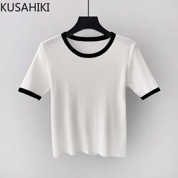 kusahiki ice silk knitted summer thin pullovers korean hit color o-neck short sleeve knitwear slim knit lady 6j194 210602, White
kusahiki ice silk knitted summer thin pullovers korean hit color o-neck short sleeve knitwear slim knit lady 6j194 210602, White