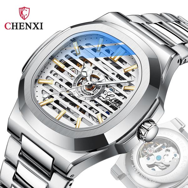 wristwatches chenxi men watch automatic mechanical skeleton fashion stainless steel luminous relojes para hombre, Slivery;brown
wristwatches chenxi men watch automatic mechanical skeleton fashion stainless steel luminous relojes para hombre, Slivery;brown
