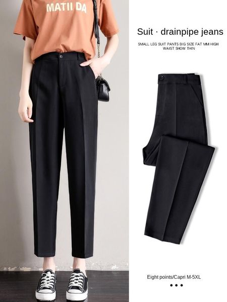 women's pants & capris spring trouser suits high waisted women fashion office grey blue chic button zip elegant black casual woman, Black;white
women's pants & capris spring trouser suits high waisted women fashion office grey blue chic button zip elegant black casual woman, Black;white